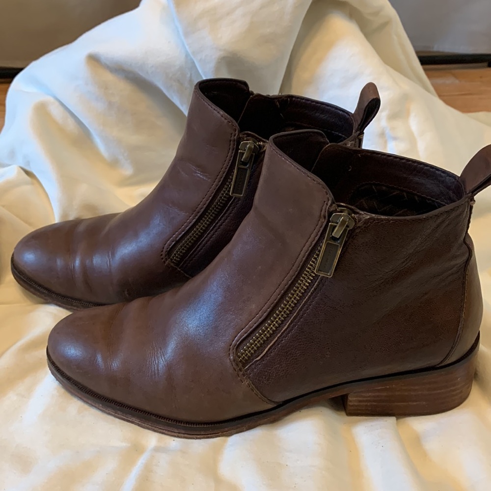 Cole Haan Brown Leather Heeled Boots